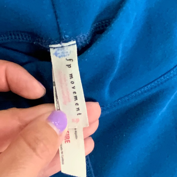 Free People Movement Blue Turnout Tie Ballet Yoga Leggings - Size Small OBO - Picture 8 of 8